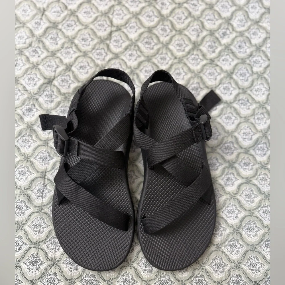 Chaco Men's Z/Cloud Adjustable Strap Cushioned Black Adventure Sandals Size‎ 11